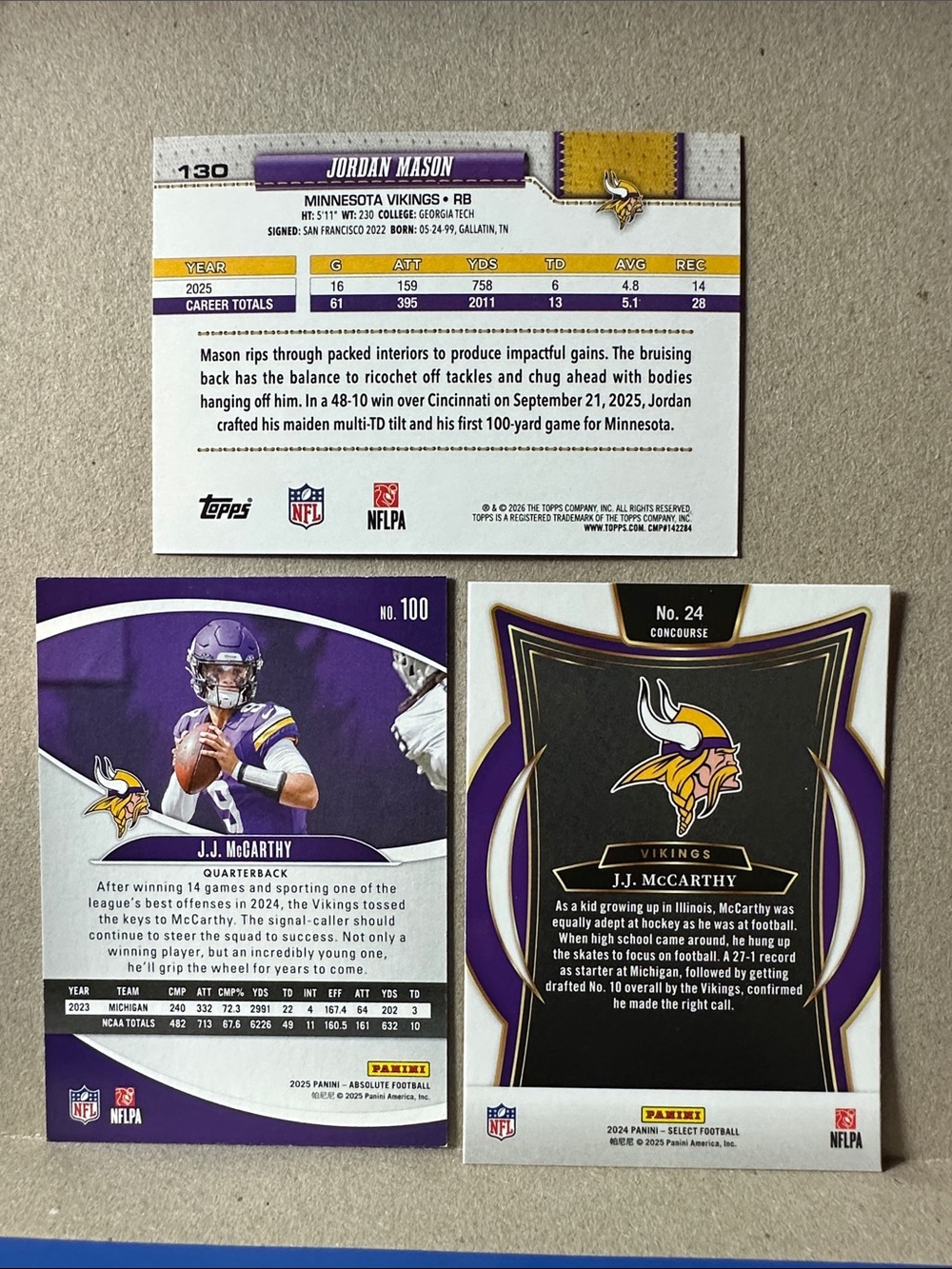 Justin Jefferson Vikings lot of 19 +Jordan Addison Rookie/Kyler Murray/Hockenson - Picture 9 of 11